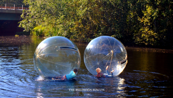 Michael D Does the Big 3 in County Offaly - Zorbing bb